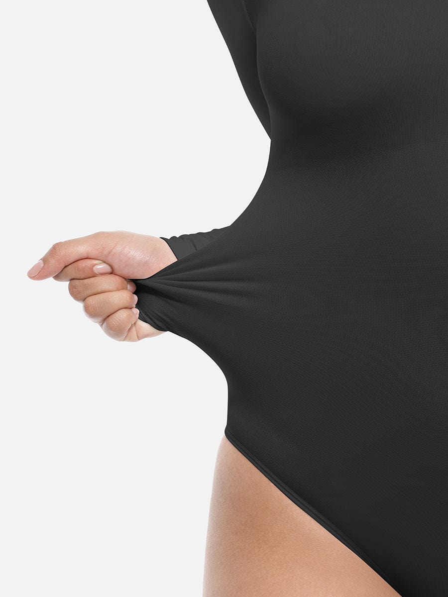 Seamless Waist Shaping Long Sleeve Tnong Bodysuit