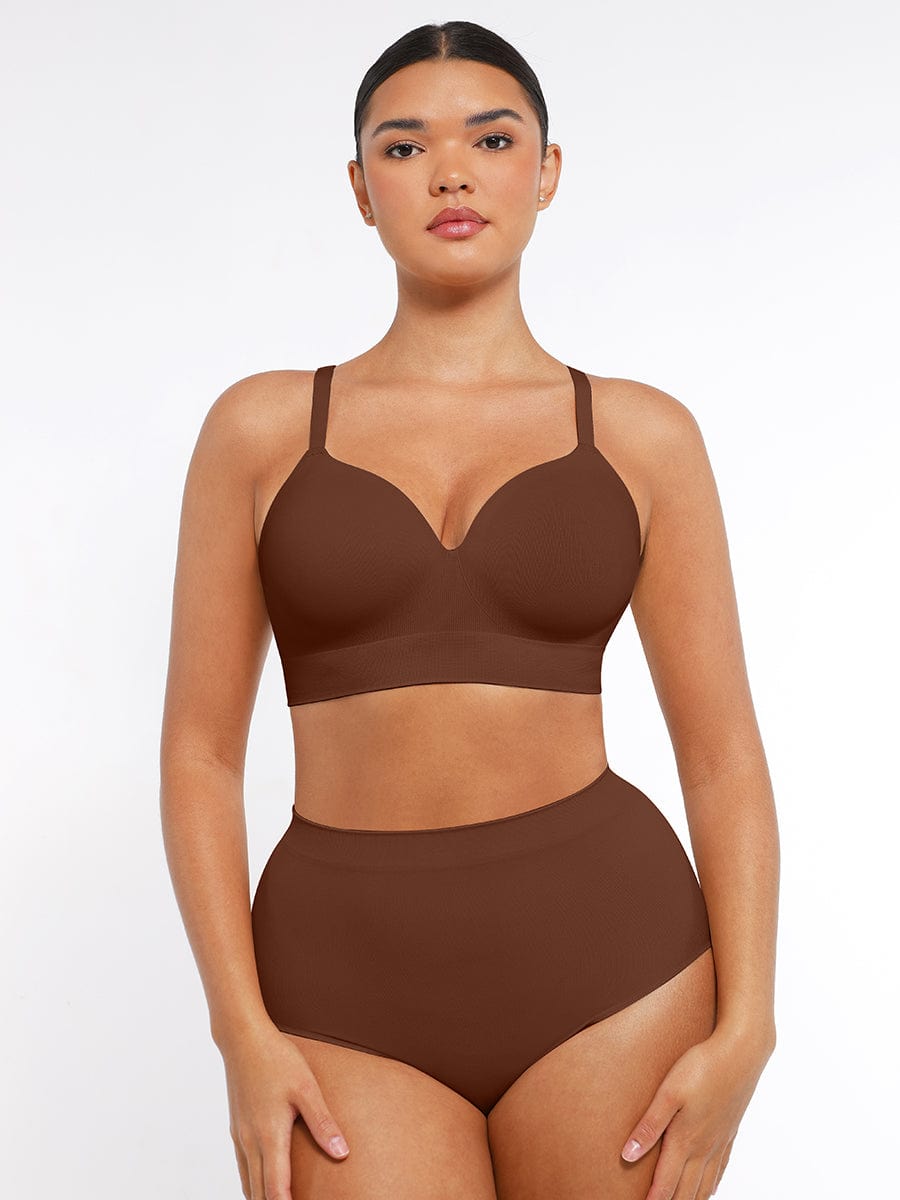 Seamless Wireless Bust Support Shaping Bra