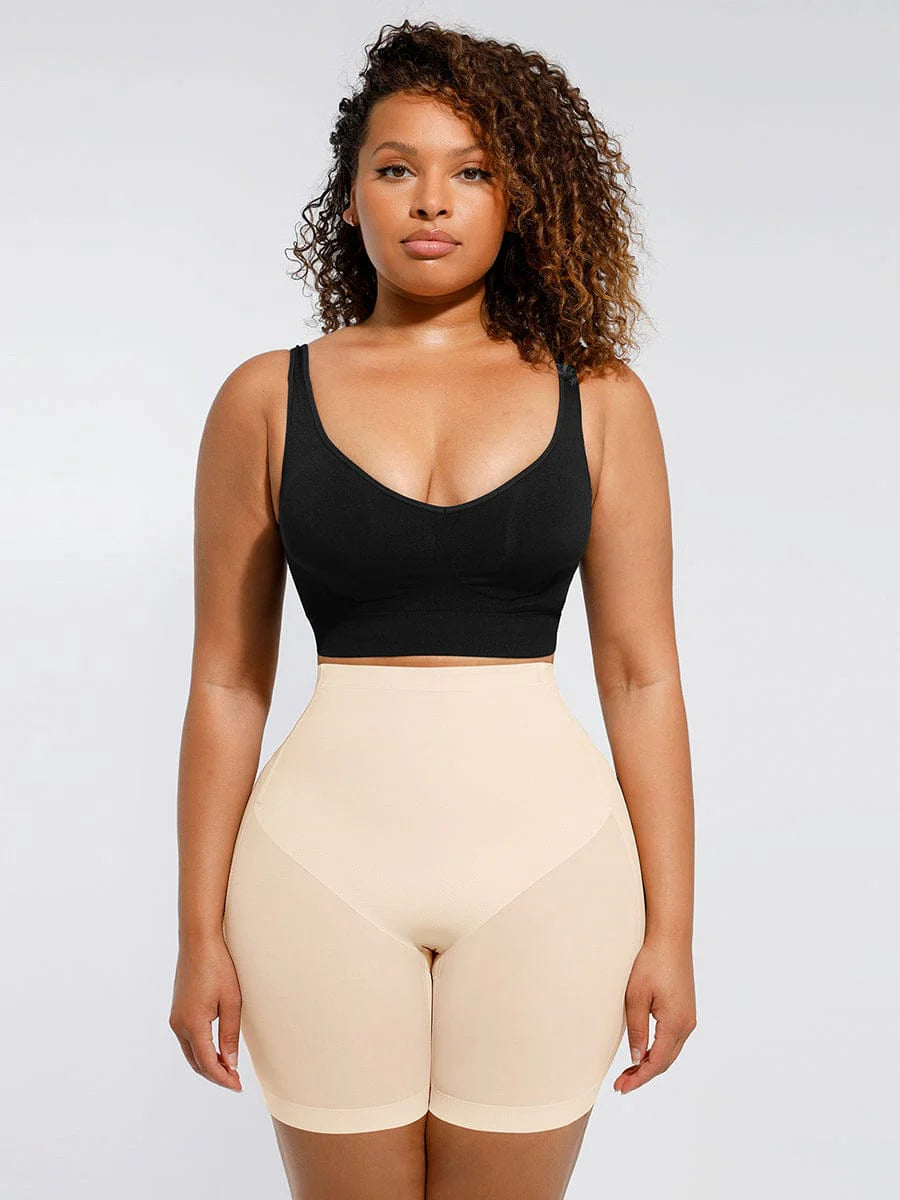 Low-Back Butt-Lifting Shorts with Tummy Control