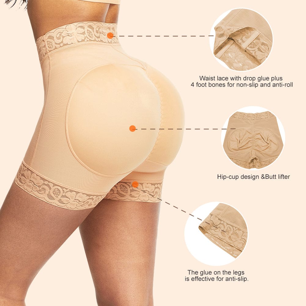 Butt-Lifting Shorts with Lace