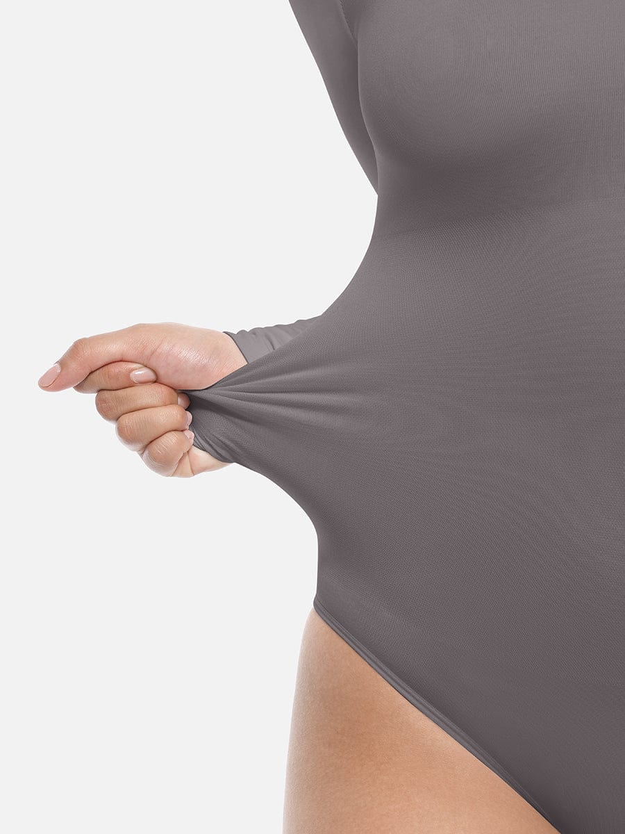 Seamless Waist Shaping Long Sleeve Tnong Bodysuit