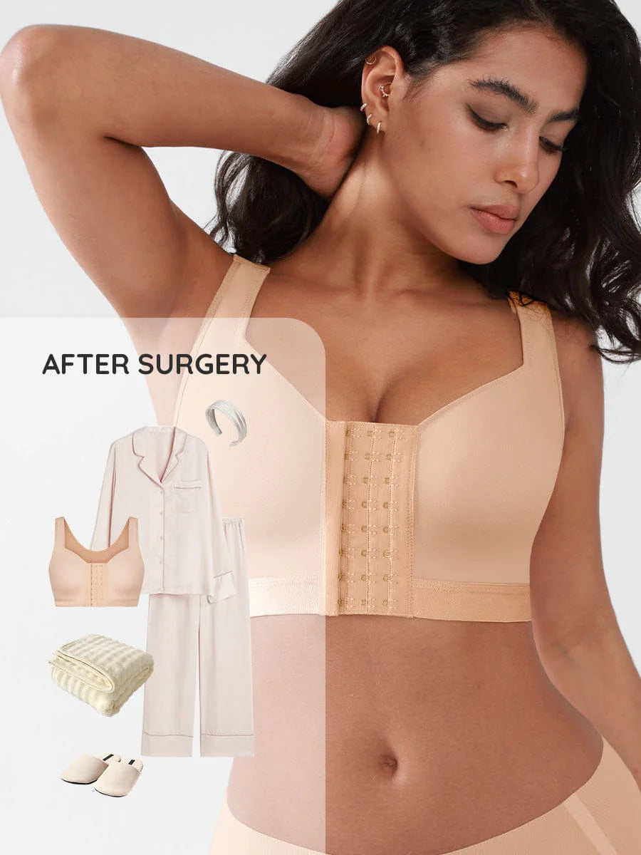 Front-Closure Post-Surgery Compression Bra