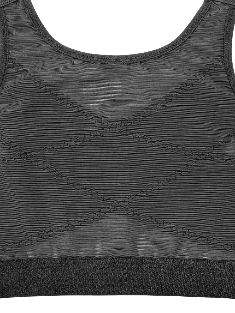 Front-Closure Wireless Post-Surgery Bra No Padding Smooth Back & Side Support Post-Surgery Bra