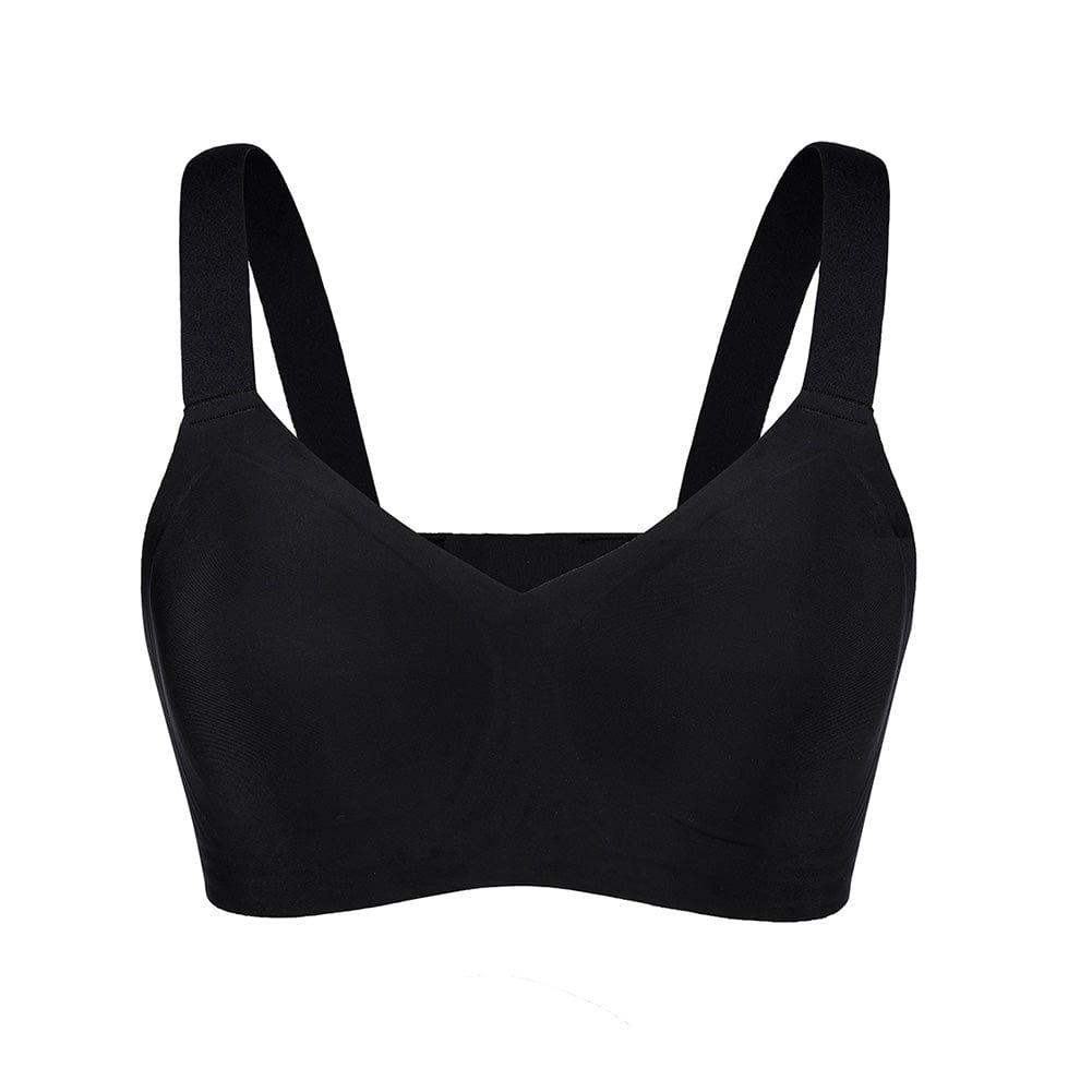 Fix ShapeWear Black Seamless Shapewear Bra Removable Pads Tight Fitting